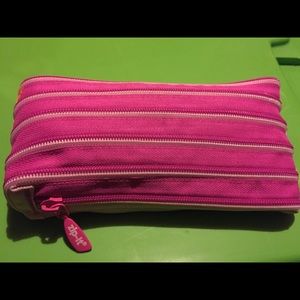 zip-it original cosmetic pencil bag pink